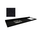 Pia Cozinha Granito Preto Aracruz Corte Cooktop e Cuba 180cm
