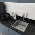 Pia Cuba 40X40 De Inox Escovado Cozinha Louça Retangular Pia Cuba 40X40 De Inox Escovado Cozinha Louça Retangular