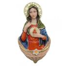 Pia de Água Benta Imaculado Coração de Maria de Resina - 15 cm Pia de Água Benta Imaculado Coração de Maria de Resina - 15 cm