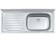 Pia de Apoio Filo 56 DX em Aço Inox 120x55 cm c/ Válvula 3 1/2 Tramontina Pia de Apoio Filo 56 DX em Aço Inox 120x55 cm c/ Válvula 3 1/2 Tramontina