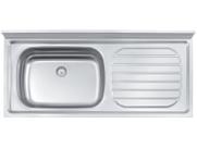 Pia de Apoio Filo 56 EX em Aço Inox 120x55 cm c/ Válvula 3 1/2 Tramontina Pia de Apoio Filo 56 EX em Aço Inox 120x55 cm c/ Válvula 3 1/2 Tramontina