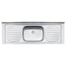 Pia de Apoio Tramontina Filo 56 em Aço Inox 160 x 55 cm Standard Pia de Apoio Tramontina Filo 56 em Aço Inox 160 x 55 cm Standard