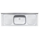Pia De Apoio Tramontina Filo 56 Em Aço Inox 160x55cm