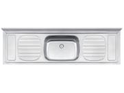 Pia de Apoio Tramontina Filo 56 Plus em Aço Inox 180 x 55 cm Standard