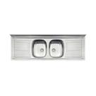 Pia de Apoio Tramontina Ribon 2C 34 em Aço Inox 160 x 55 cm
