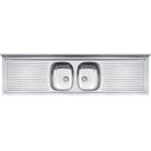 Pia de Apoio Tramontina Ribon 2C 34 em Aço Inox 200 x 55 cm