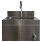 Pia de Assepsia em Aço inox c/ acionamento 40x40x25