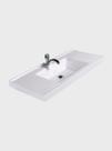 Pia de Banheiro Embutir 80cm Branco Milano - On Móveis