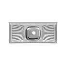 Pia de Cozinha 100% Inox Com Cuba Em Inox Embutida 55x100cm Cor: Inox Pia de Cozinha 100% Inox Com Cuba Em Inox Embutida 55x100cm Cor: Inox
