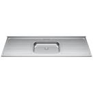 Pia de Cozinha com Cuba 180cm e Válvula Aço Inox - Ghel Plus