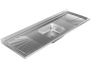 Pia de Cozinha Com Válvula Inox GNX 160x53cm PIA10001 Pia de Cozinha Com Válvula Inox GNX 160x53cm PIA10001