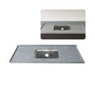 Pia de Cozinha Granito Corumbá 100cm Cuba Inox Rasa Simples