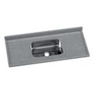 Pia De Cozinha Mármore Sintético 120x55cm Com Cuba Aço Inox Multimóveis CR20472 Cinza