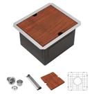 Pia de cozinha Undermount Lordear 33x38cm Bar Prep 16 Gauge