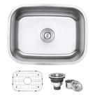 Pia de cozinha Undermount Ruvati RVM4132 60cm em aço inoxidável