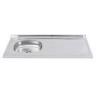 Pia de Inox 120x53 com Cuba - Ghel Plus