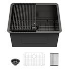 Pia de lavanderia Lordear 23 Black Inox Steel 58x46x33cm Pia de lavanderia Lordear 23 Black Inox Steel 58x46x33cm