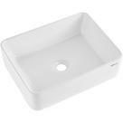 Pia de vaso VEVOR Retangular 48,26 x 37,34 cm de cerâmica de bancada