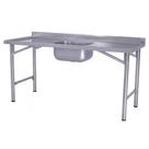 Pia Industrial Benfati Inox 304 180x70cm com 1 Cuba 612 Pia Industrial Benfati Inox 304 180x70cm com 1 Cuba 612