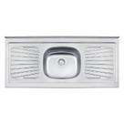 Pia Inox 120cm com Escorredor 93041/557 - Tramontina Pia Inox 120cm com Escorredor 93041/557 - Tramontina