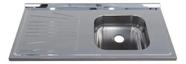 Pia Inox Fabrinox PSD1000D 100x52cm, cuba direita