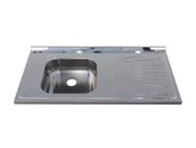 Pia Inox Fabrinox PSD1000E 100x52cm, cuba esquerda