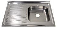 Pia Inox Fabrinox PSD800D 80x52cm, cuba direita e furo para torneira Pia Inox Fabrinox PSD800D 80x52cm, cuba direita e furo para torneira