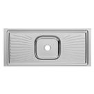 Pia para Cozinha Monobloco Inox 120x53cm Forminox