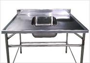 Pia Promaq Propi5 4 2000x700x850mm Aço 304 1 Cuba Pia Promaq Propi5 4 2000x700x850mm Aço 304 1 Cuba