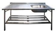 Pia Promaq Propi6 2 1500x700x850mm Aço 304 1 Cuba Pia Promaq Propi6 2 1500x700x850mm Aço 304 1 Cuba