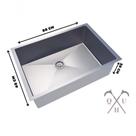 Pia Retangular Cm Designer Luxuoso Moderno Versátil 80x40.
