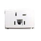 Pial fortbella modulo tomada telefone + rj11 fbx5h - kit c/19
