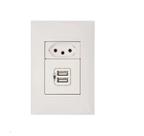 Pial Plus+ Tomada + 2x Usb 2400ma 10a Branca 615093BC