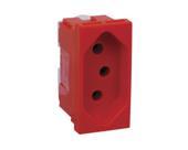 Pial Pop Modulo Tomada 2P+T Vermelha 20A