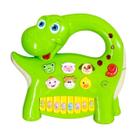 Pianinho de Dinossauro Bebê com Músicas Luz Som de Animais Verde Pianinho de Dinossauro Bebê com Músicas Luz Som de Animais Verde