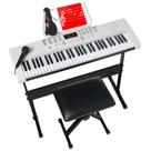 Piano de Teclado Eletrônico Best Choice 61 Teclas com Suporte