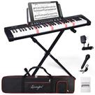 Piano de Teclado Lexington 61 Teclas com Suporte, Estojo e Microfone