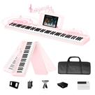 Piano digital TERENCE V50, 88 teclas, peso, com alto-falantes de 30 W, rosa