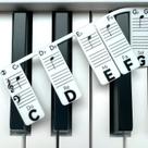 Piano Note Strips BEATBIT com solfege para piano de teclas 61/54/49