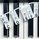 Piano Note Strips BEATBIT com Solfege para teclado de 88/76 teclas