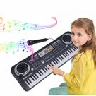 Piano teclado elétrico portátil semart de 61 teclas para crianças