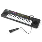 Piano Teclado Musical Infantil Microfone Educativo Karaoke Cor Preto Presente Criança Órgão Completo Piano Teclado Musical Infantil Microfone Educativo Karaoke Cor Preto Presente Criança Órgão Completo