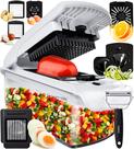 Picador de vegetais Fullstar 9 em 1 com recipiente branco