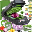 Picador de vegetais Mueller Pro-Series 10 em 1 com 8 lâminas Picador de vegetais Mueller Pro-Series 10 em 1 com 8 lâminas