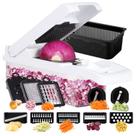 Picador de vegetais Ourokhome 14 em 1 cortador de mandolina preto