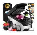 Picador e espiralizador de vegetais Fullstar 14 em 1 inoxidável