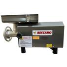 Picador Moedor De Carne Boca08 1/2cv Aço Inox 90kg/h Elétrico Profissional Bivolt Pbm08i Beccaro