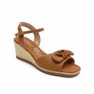 Piccadilly Sandália Anabela Feminino Estilo Moderno Mascavo -