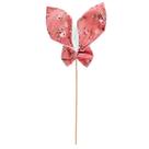 Pick de Páscoa Orelhas Florais - Rosa - 1 unidade - Cromus - Rizzo