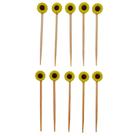 Pick Decorativo de Festa Junina - Girassol - 9,5cm - 10 unidades - Rizzo Pick Decorativo de Festa Junina - Girassol - 9,5cm - 10 unidades - Rizzo